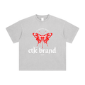 CTK BRAND ARCADIA T-Shirt (Grey/Red) 100% cotton