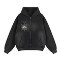 CTK CASINO Zip-up Hooded jacket (Black/Camo)