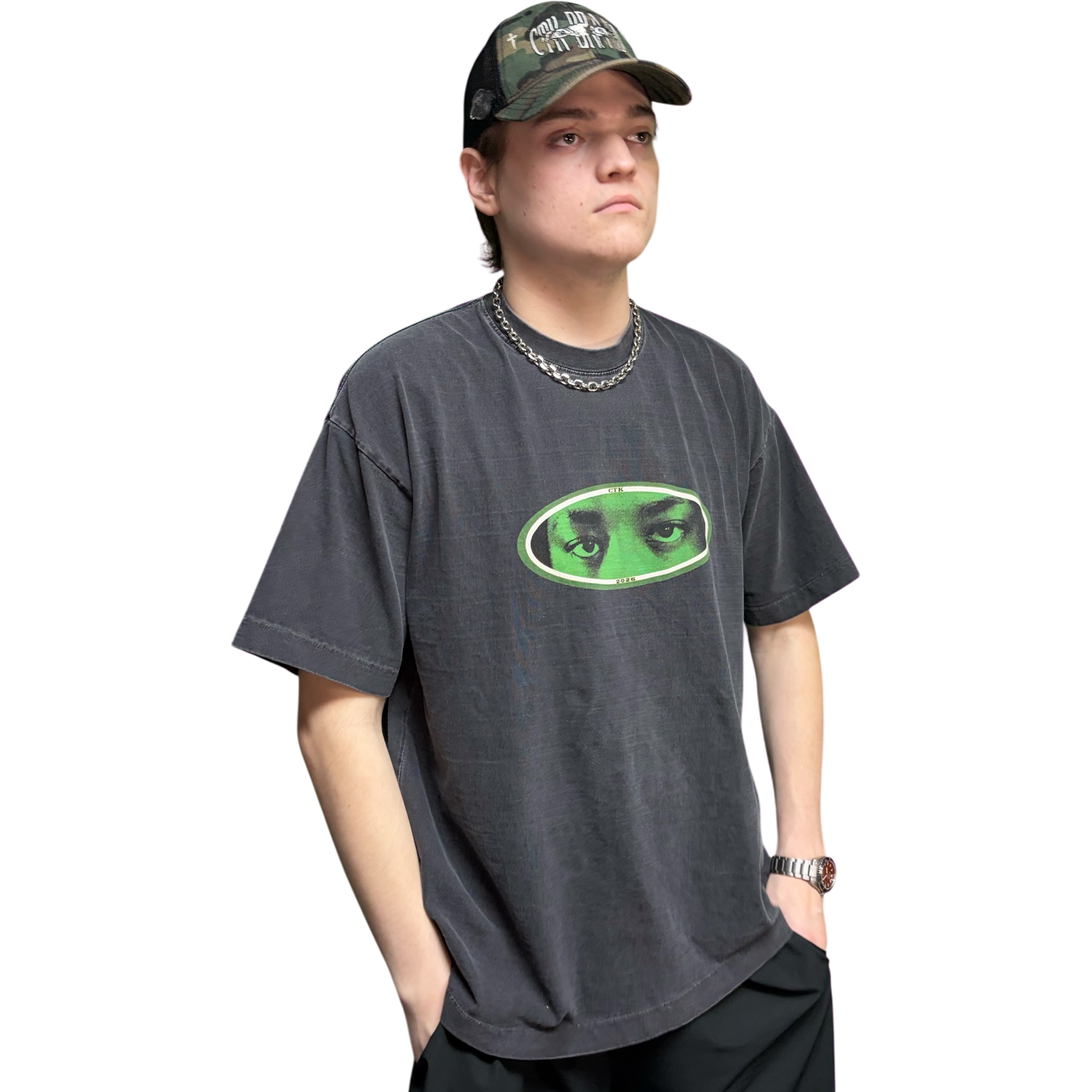 CTK GaMor T-Shirt (Black/Green) 100% cotton