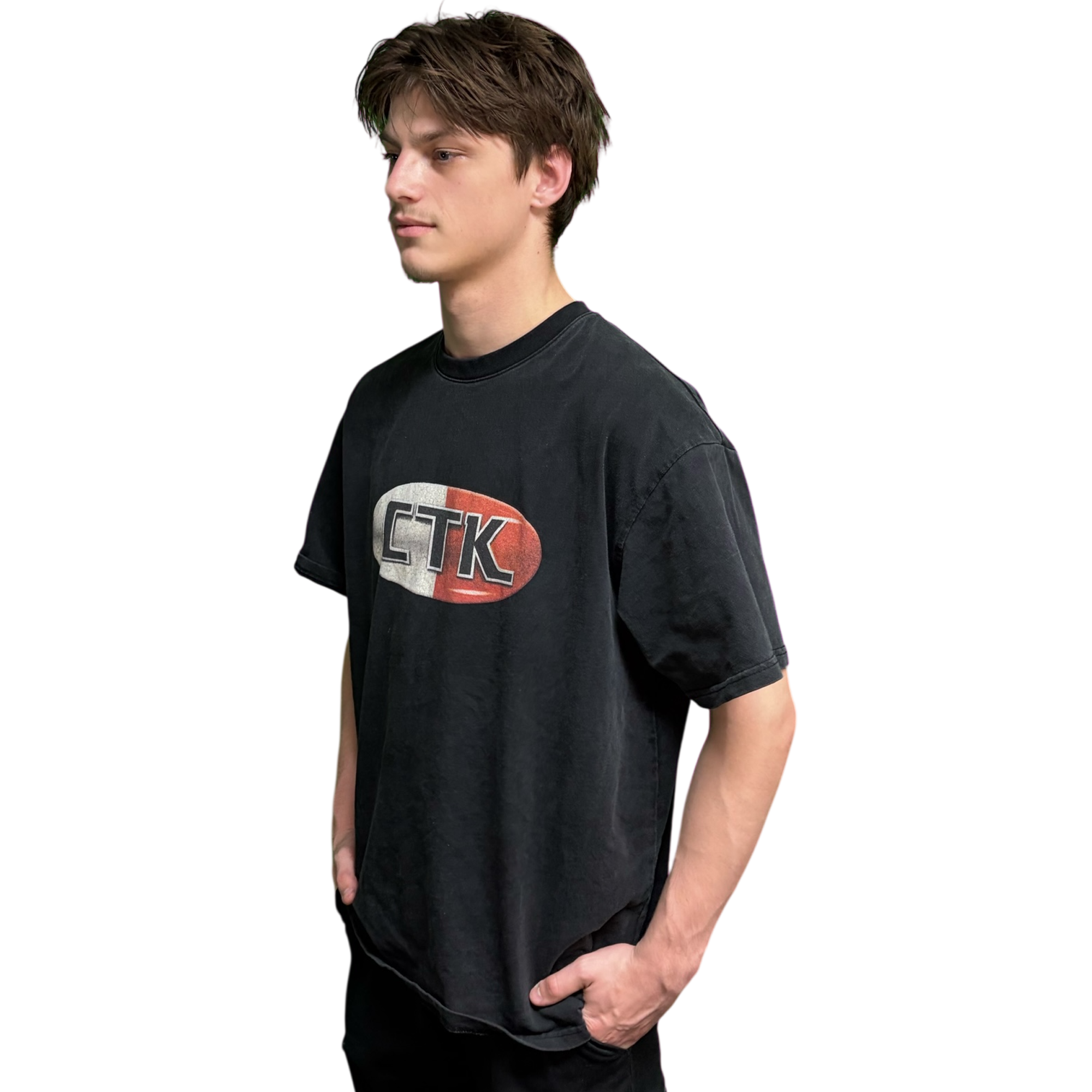 CTK Pill T-Shirt (Black/Red) 100% cotton