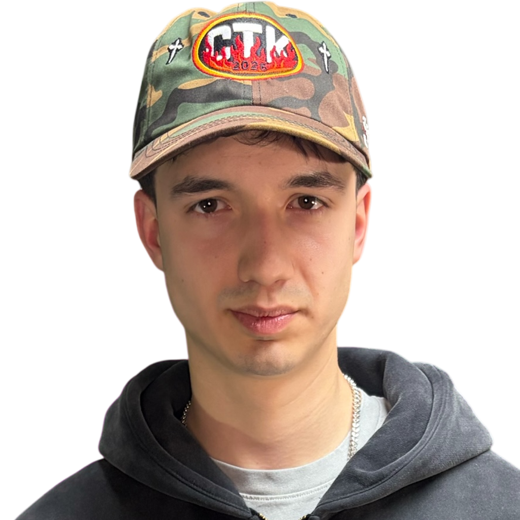 CTK RAPID FIRE Dad hat - (Camo/Red)