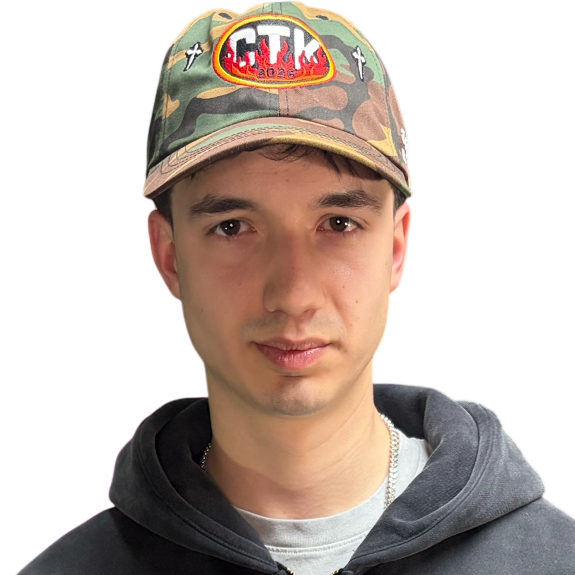 CTK RAPID FIRE Dad hat - (Camo/Red)