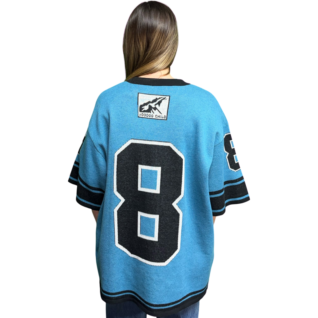 CTK BRAND Complacent Artist Knitted Jersey (Blue/Black)