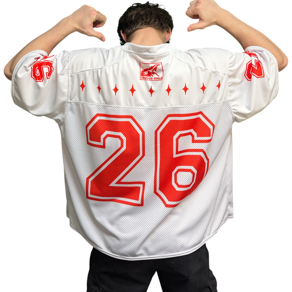 CTK ADVERSITY football jersey (White/Red)