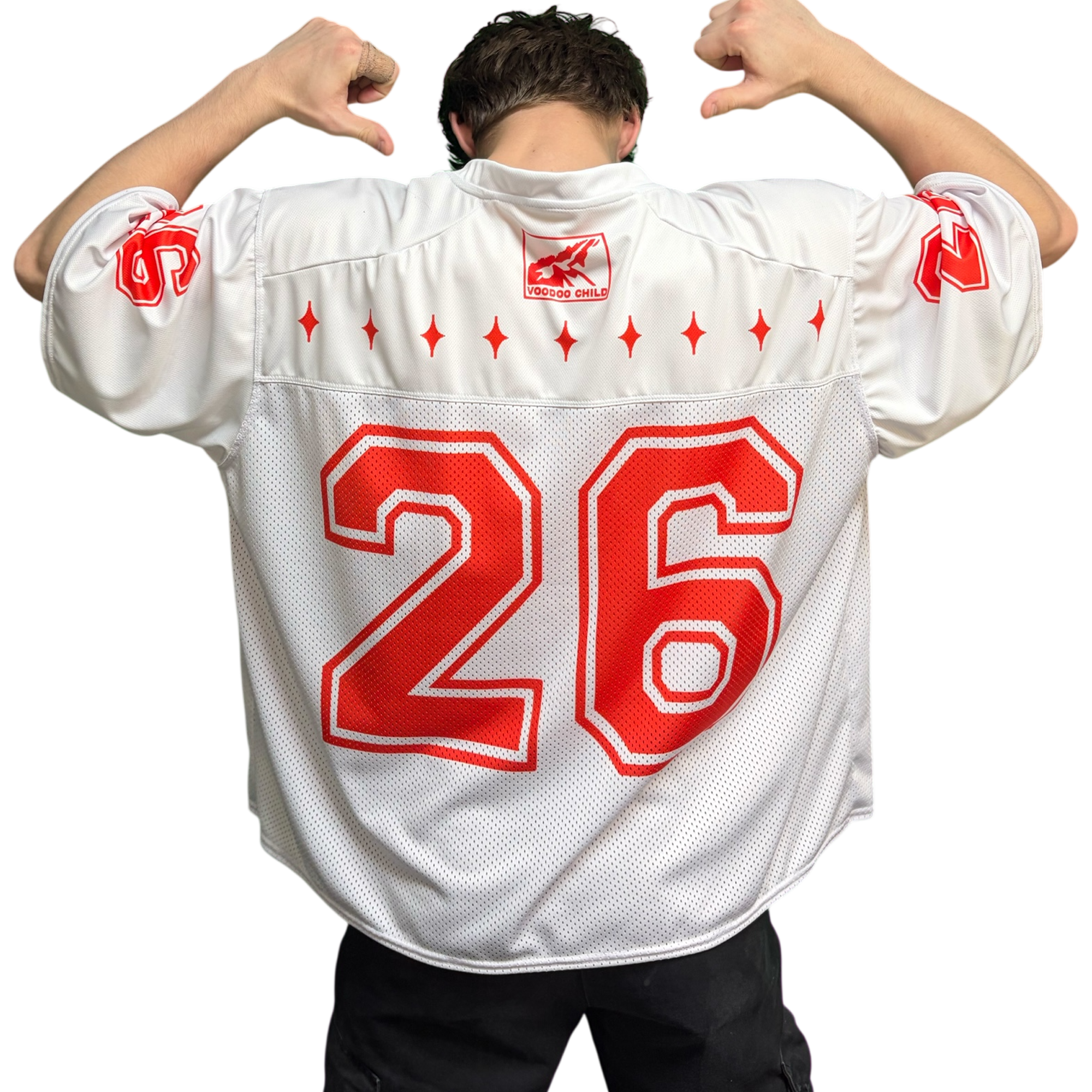 CTK ADVERSITY football jersey (White/Red)
