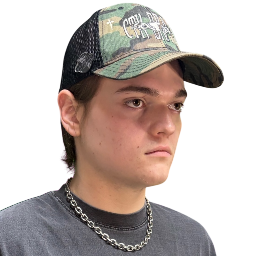 CTK BRAND Logo Trucker Hat (Camo/Black)