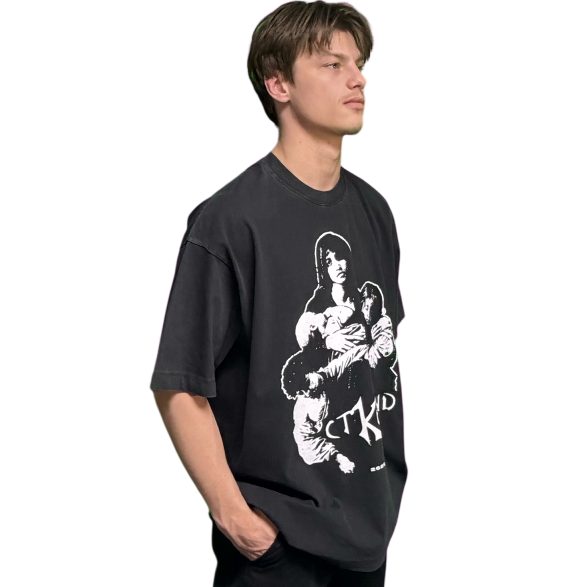 CTK BRAND RESENTMENT T-Shirt (Black/White) 100% cotton