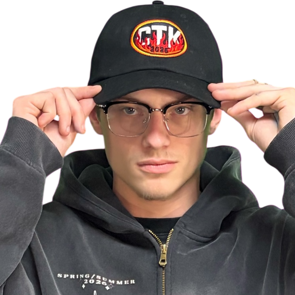 CTK RAPID FIRE Dad hat - (Black/Red)