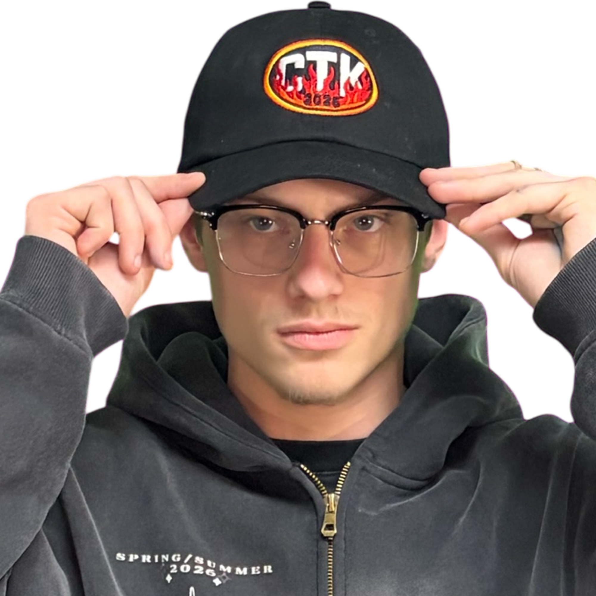 CTK RAPID FIRE Dad hat - (Black/Red)