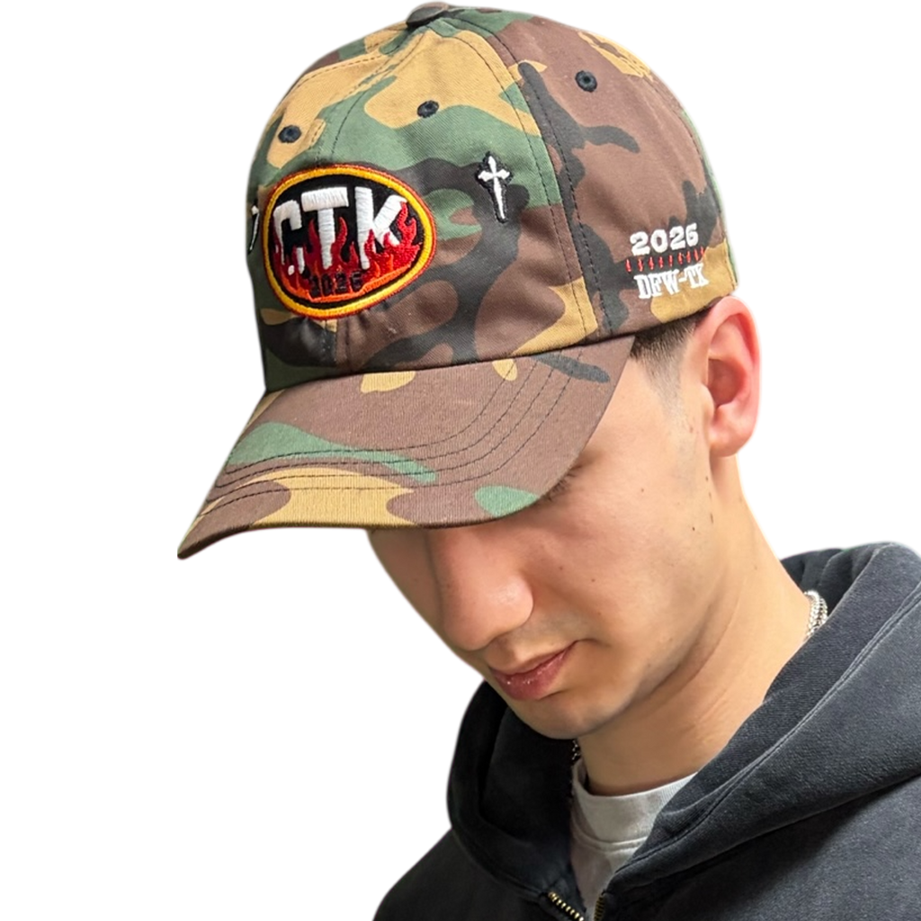 CTK RAPID FIRE Dad hat - (Camo/Red)