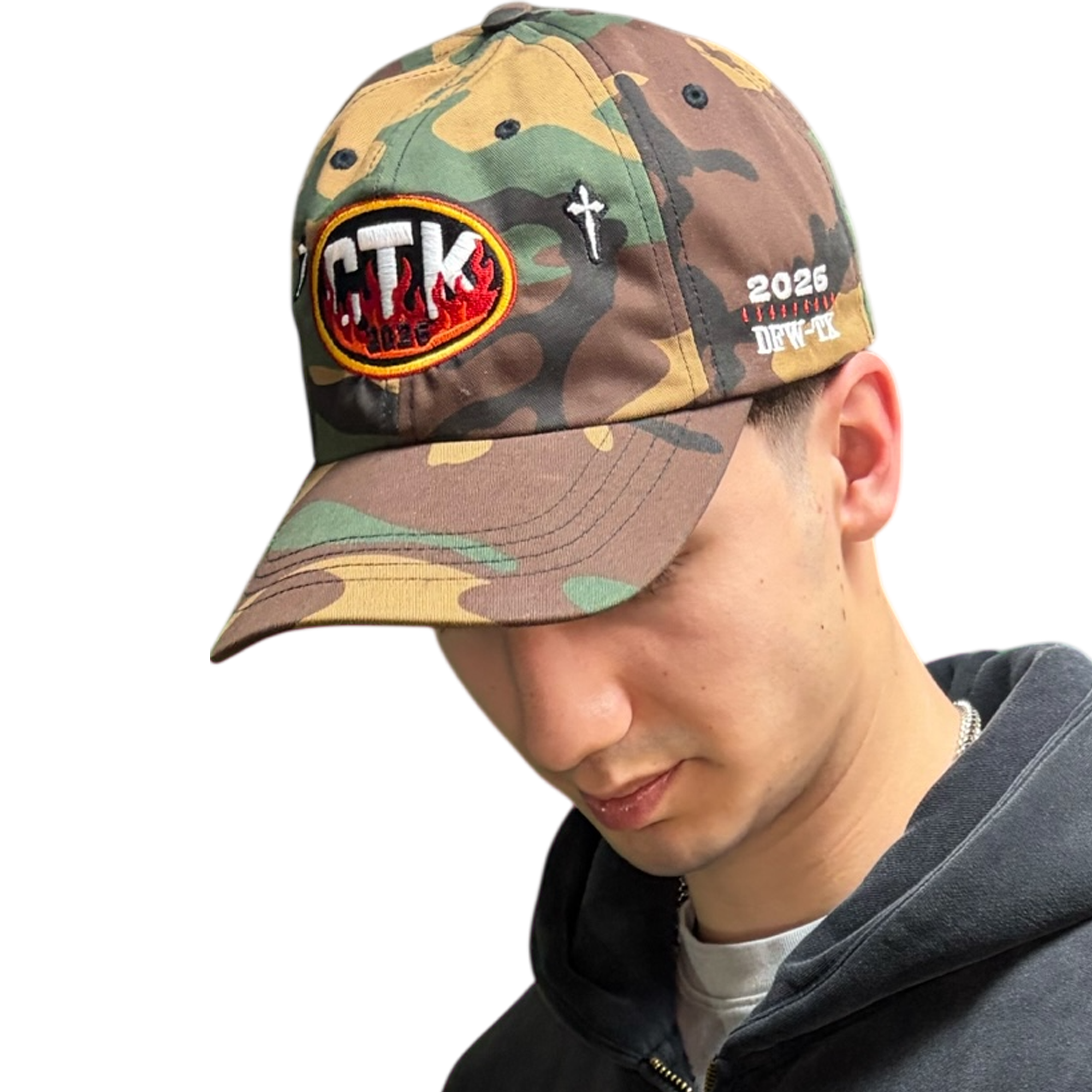 CTK RAPID FIRE Dad hat - (Camo/Red)