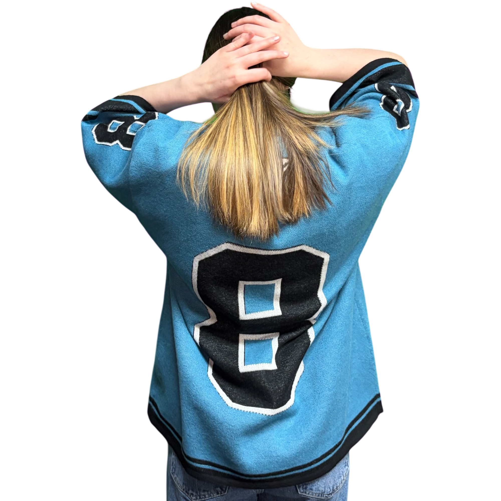 CTK BRAND Complacent Artist Knitted Jersey (Blue/Black)