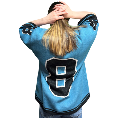 CTK BRAND Complacent Artist Knitted Jersey (Blue/Black)